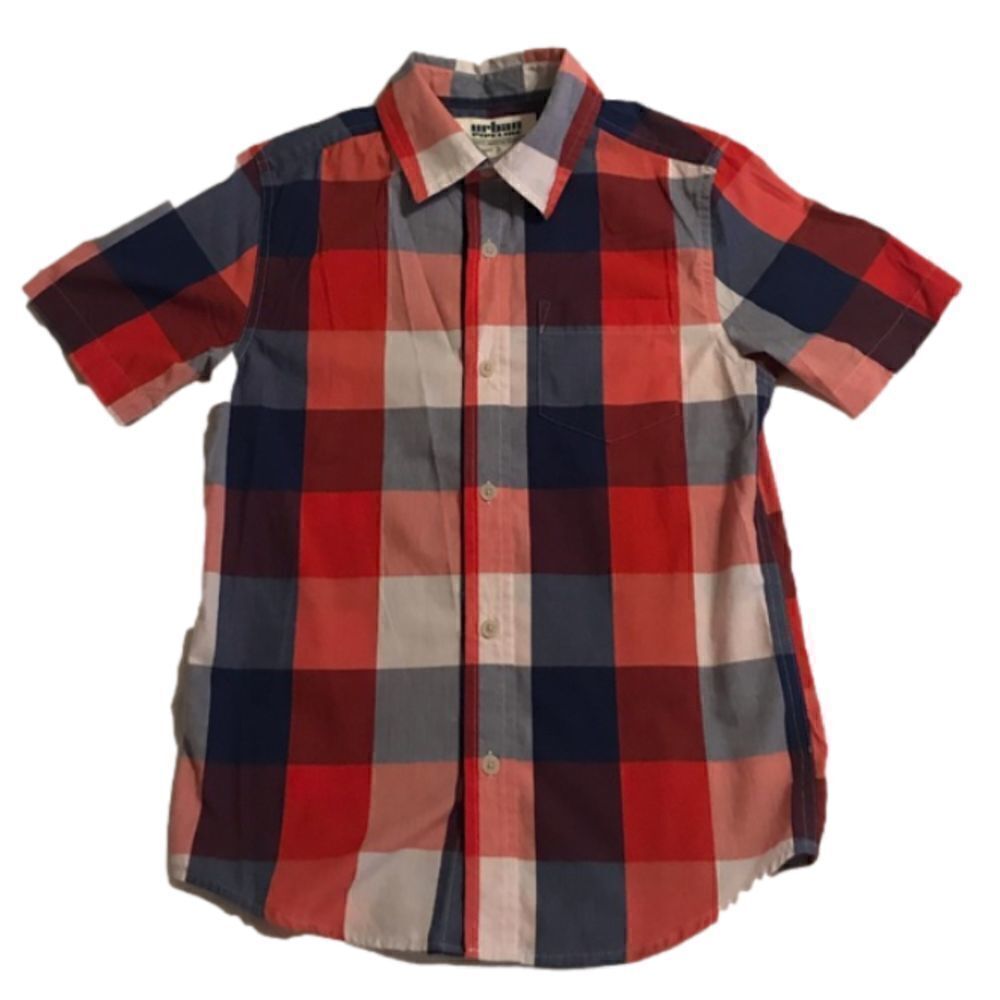 Urban Pipeline Short Sleeve Plaid Button Down Shirt Sz S